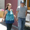 Jennifer Love Hewitt And Ross McCall Walk On The Streets Of Burbank, June 28 2008