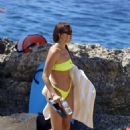 Irina Shayk – Seen in a green bikini in Ibiza