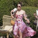 Jessica Biel – In a flowing summer dress on vacation in Portocervo - 454 x 621