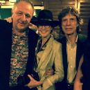 Jean Pigozzi, Tierney Gearon and Mick Jagger at Charles Finch & Chanel's Pre-Oscar, at Madeo, LA - 21 Feb 2015