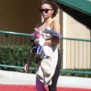 Ashley Moore – Arrives at Pilates Class