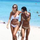 Olivia Pascale and Jessica Martin – Bikini at the beach in Miami - 454 x 593