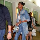 Ella Balinska – Attended Leonard DiCaprio’s party at Papi Steak in Miami Beach - 454 x 681