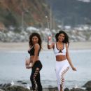 CJ Franco and Raven Lexy – Photoshoot for new campaign in Malibu - 454 x 681