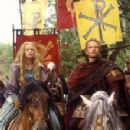 Edward Atherton As King Arthur And Samantha Mathis As Guinevere In The Mists Of Avalon(2001)