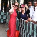 Amy Hargreaves in Red at the AOL Build Series in New York - 454 x 669