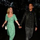 Helen Flanagan – with her fiancé footballer Scott Sinclair Night out in Cheshire