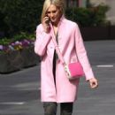 Jenni Falconer – In a pink coat at Smooth radio in London - 454 x 681