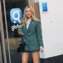 Laura Whitmore – Looks fashionable in shorts and jacket at Heart radio in London - 454 x 681