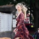 Emma Rigby walked the dog out in Notting Hill - 454 x 735