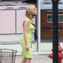 Scarlett Johansson – On the set of her new movie Project Artemis today in Savannah