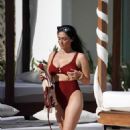Casey Batchelor – In a brown bikini as she is seen on holiday in Ibiza