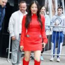 Christine Ko – In a red mini dress at Good Morning America morning show - 454 x 658