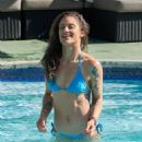 Katie Waissel – In a bikini around the pool in Morocco - 454 x 535