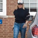 Sheridan Smith – With baseball cap out in central London - 454 x 681