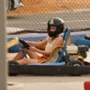 Emma Watson – Riding Go Karting in Ibiza