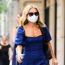 Kelly Ripa – Wearing blue dress while out in New York - 454 x 681