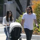 Jenna Dewan – With Steve Kazee with their baby boy out in Los Angeles - 454 x 681