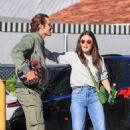 Lucy Hale – Hugging a friend after a lunch date in Los Angeles - 454 x 681