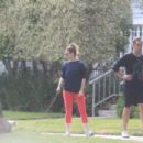 Judy Greer – With her husband Dean E Johnsen walking their dog in Beverly Hills - 454 x 303