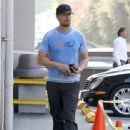 Josh Duhamel is spotted taking his baby boy Axl out for lunch in Santa Monica, Calfiornia on February 3, 2015