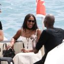 Naomi Campbell Leaves the Eden Roc hotel in Cannes