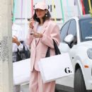 Nicole Trunfio – Dons pink suit in Brentwood - 454 x 680