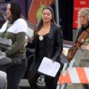 Gina Rodriguez – Filming ‘Not Dead Yet’ in Los Angeles - 454 x 681