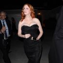 Christina Hendricks – With her beau George Bianchini on a holiday party in Brentwood