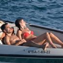 Andrea Duro – Enjoying vacation sailing on a boat in red bikini in Ibiza - 454 x 303