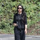 Noor Alfallah  Leaves a Gym After a Morning Workout in Los Angeles