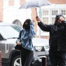 Kendall Jenner – Braves the rain in Beverly Hills