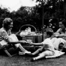 Gladys Cooper with daughter Joan Buckmaster Morley and grandson Sheridan Morley, 1945 - 454 x 312
