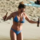 Zara Holland – Bikini Candids at A Beach In Barbados - 454 x 373
