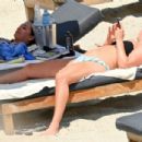 Katya Jones – With Amie Fuller are seen on the beach in Mykonos - 454 x 303
