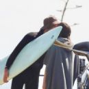 Leighton Meester – With Adam Brody surfing candids in Malibu - 454 x 681