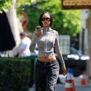 Juliana Nalu – Wearing a Yeezy top while running errands in West Hollywood