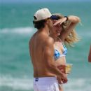 Eugenie Bouchard – Spotted at the beach in Miami