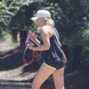 Malin Åkerman – In a shorts going hiking in Pasadena