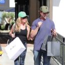 Denise Richards and Aaron Phypers shopping at Fred Segal in Malibu