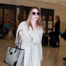 Angelina Jolie Touching Down at Dulles Airport in Washington