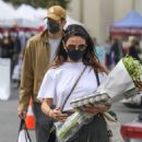Mila Kunis – Shopping at the Farmers Market in Los Angeles