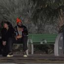Lais Ribeiro – Night out at a Bus Stop in Miami - 454 x 285