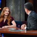 Jessica Chastain - The Late Show with Stephen Colbert (January 2023) - 454 x 302