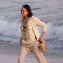 Michelle Rodriguez – On the beach with her friends in Malibu