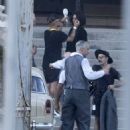 Penelope Cruz – Filming as Enzo Ferrari and wife Laura in Modena