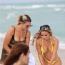 Victoria Larson – With Lisa Opie and Erica Porras in a bikinis on Miami Beach - 454 x 681