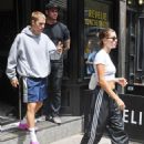 Hailey Bieber – With Justine Skye seen at Gotham Gym in New York - 454 x 579