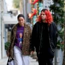 Addison Rae – Christmas shopping candids at Wolford Boutique in Beverly Hills