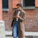 Katie Holmes &#8211; Wears a light brown coat while out in New York